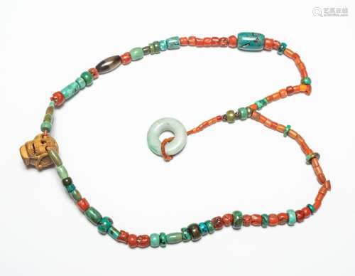 19th Important  Tibetan Antique Coral Necklace
