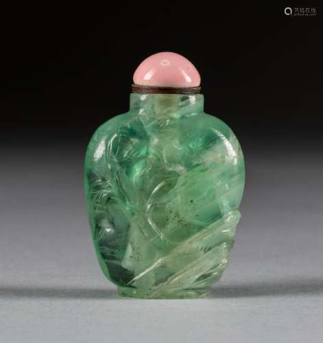 Chinese Antique Gem Stone Snuff Bottle