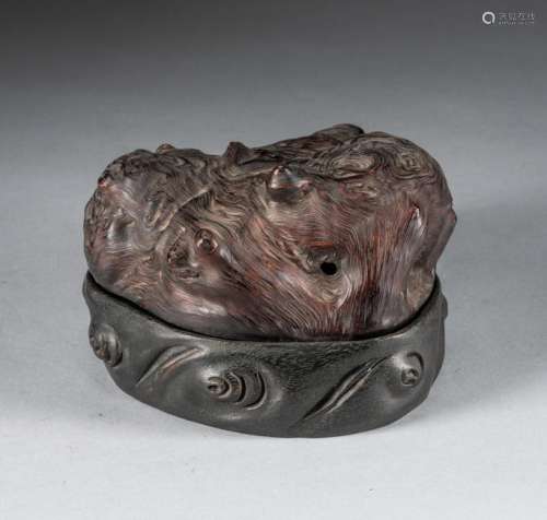 Chinese Antique Root Wood Incense Burner