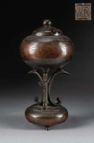 Chinese Antique Bronze Censer