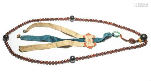 19th Chinese Antique Horn Prayer Beads