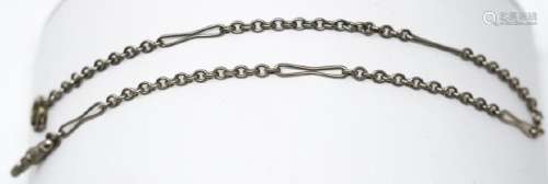 Antique Sterling Silver Watch Chain