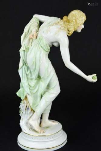 Meissen Walter Schott Female Porcelain Figure