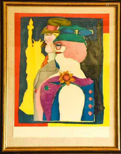 Richard Lindner Signed Artist Proof Print