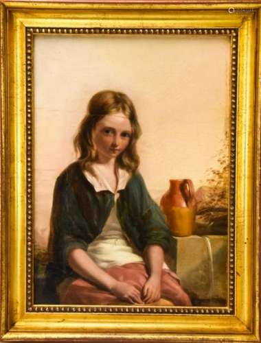 William Mulready RA - 19th C Portrait of a Girl