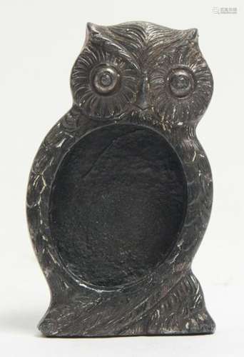 Antique Jennings Bros Figural Owl Picture Frame