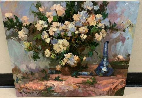 Impressionist Style Oil Painting of a Still Life