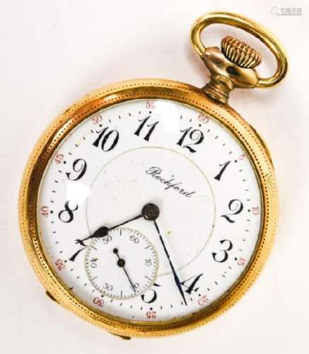 Antique Gold Filled Pocket Watch by Rockford