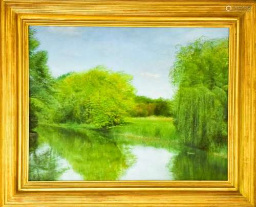 Ben Whitehouse Framed Landscape Oil Painting