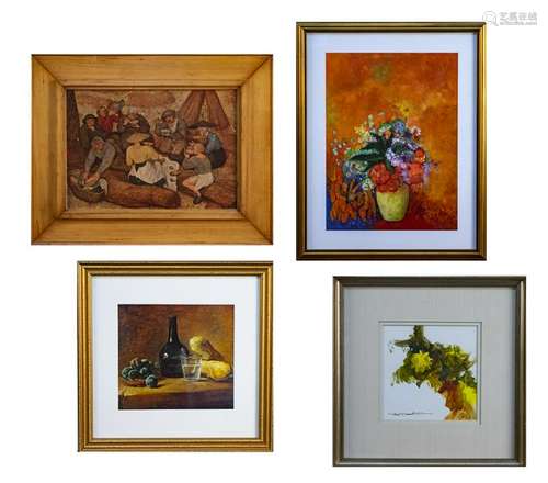 Four Decorative Prints