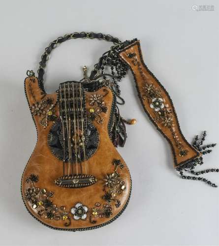 Mary Frances Novelty Guitar Purse