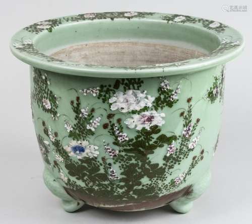 Chinese Celadon Cachepot