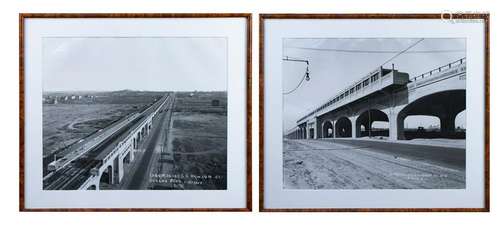 Pair of Early 20th C. Photographs of Queens Blvd.