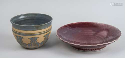 Two Art Pottery Dishes