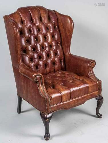 Queen Anne Style Wing Chair