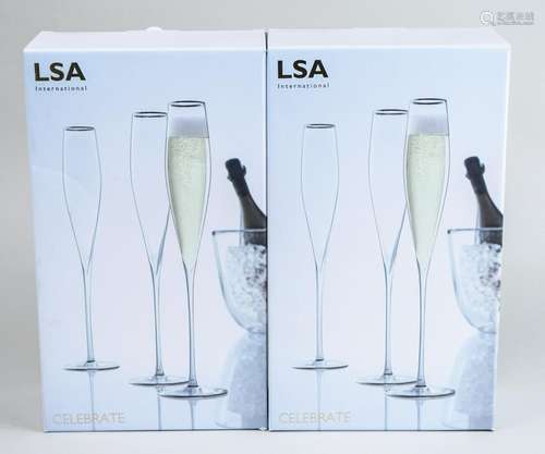 LSA International Champagne Glasses