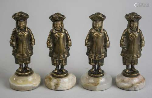 Set of Four Gilt Metal Orientalist Figures