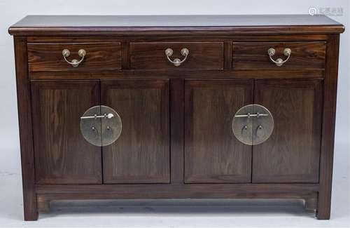 Asian Hardwood Side Cabinet