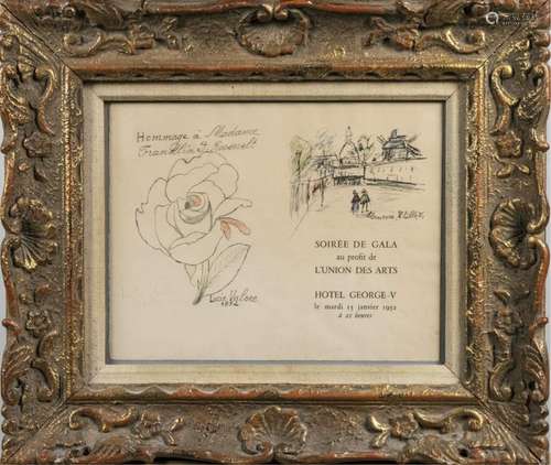 Signed Invitation to a Soiree for Madame Roosevelt