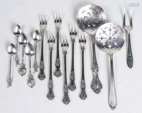 Group of Silver and Silver Plated Flatware