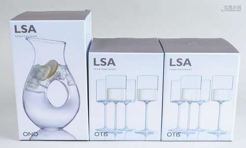 LSA International White Wine Glasses & Carafe