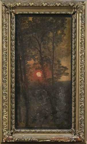 Oil on board (19th Century)