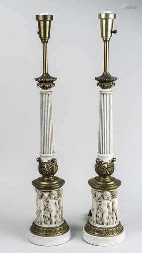 Pair of Neoclassical Style Table Lamps