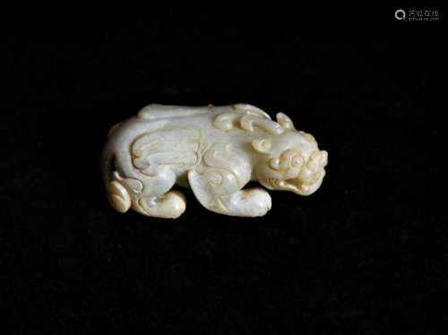 A white jade figure of