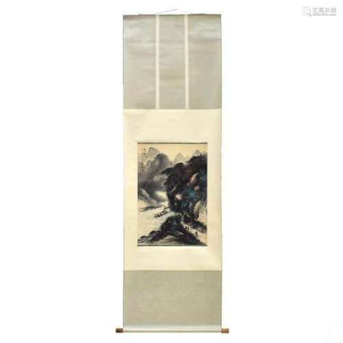 CHINESE LANDSCAPE PAINTING SCROLL