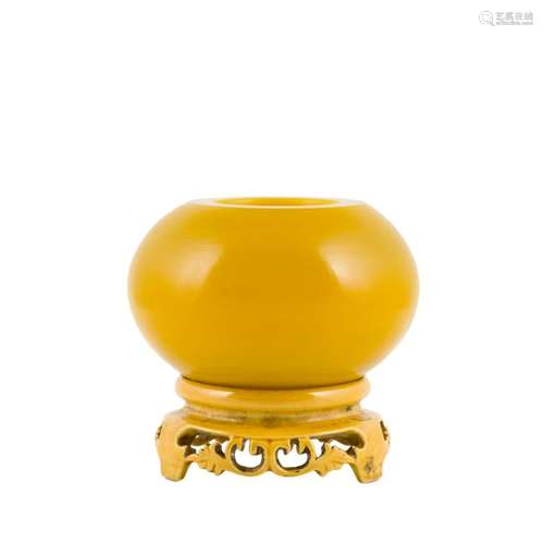 YELLOW PEKING GLASS BRUSH WASHER