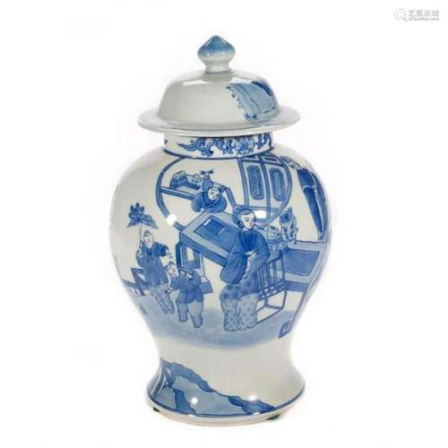 Large Chinese Blue and white vase.