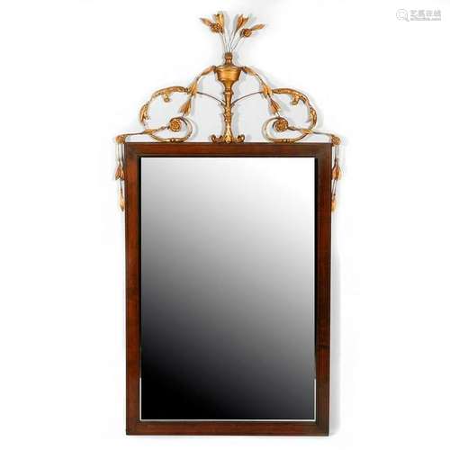 A neoclassical style mirror.