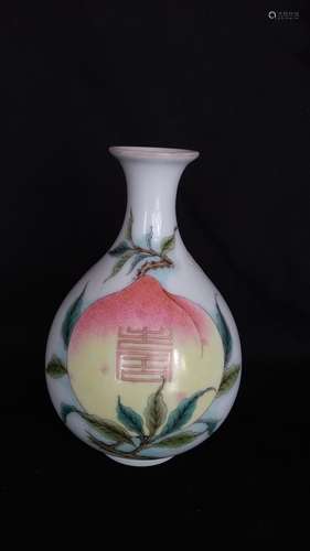 CHINESE FAMILLE ROSE VASE ROC P.