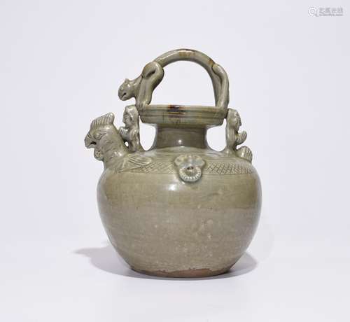 CHINESE OFF-WTHITE POT