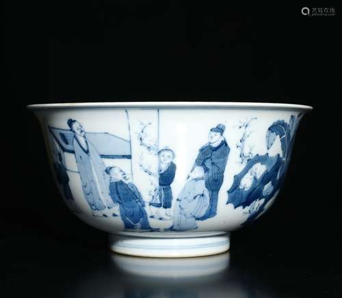 CHINESE BLUE & WHITE BOWL