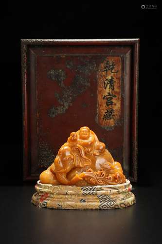 CHINESE SOAPSTONE BUDDHA