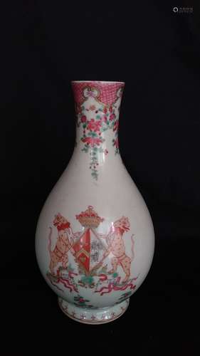 CHINESE FAMILLE ROSE VASE