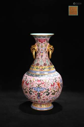 CHINESE FAMILLE ROSE VASE