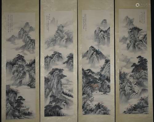 CHINESE PAINTING (4 PC.)