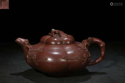 A GUILIN MARK ZISHA TEAPOT