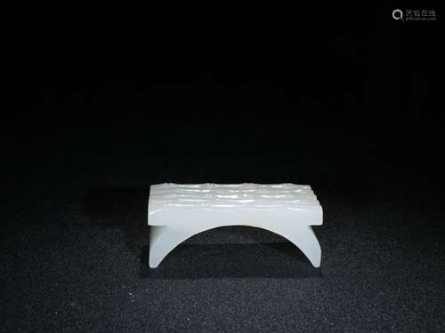 A HETIAN JADE INK BED