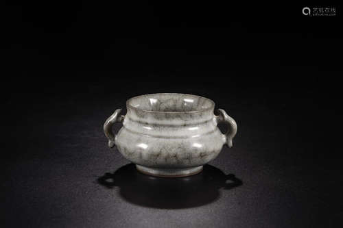 A FOLLOW GUAN GLAZE TWO-ERA CENSER