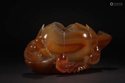 A AGATE CARVED 