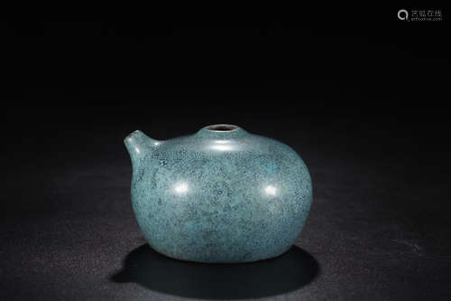 A PURPLE CLAY JUNYAO GLAZE WATERDROP