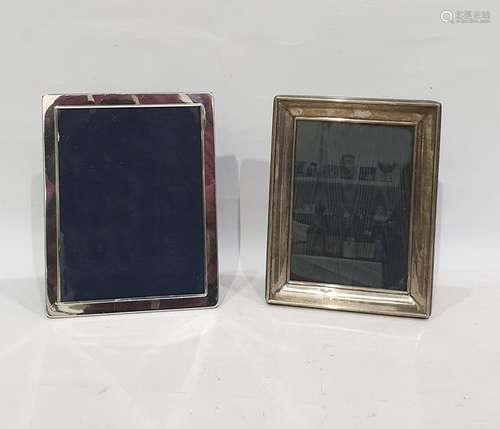 20th century Birmingham silver photograph frame and a further silver photograph frame (2)