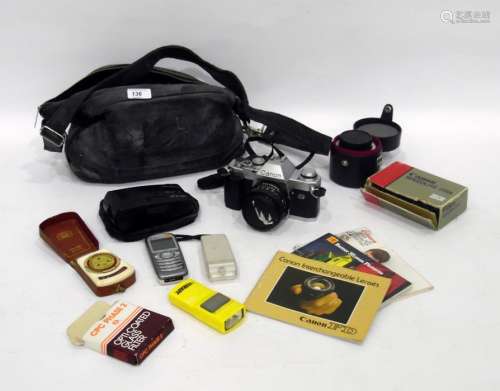 Canon AL-1 Single lens reflex camera and a quantity sundry camera equipment Condition ReportThe