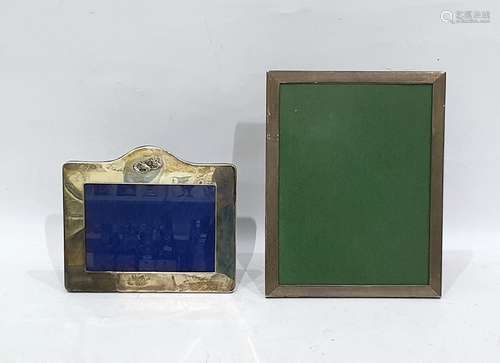 London silver photograph frame and another silver photograph frame (2)