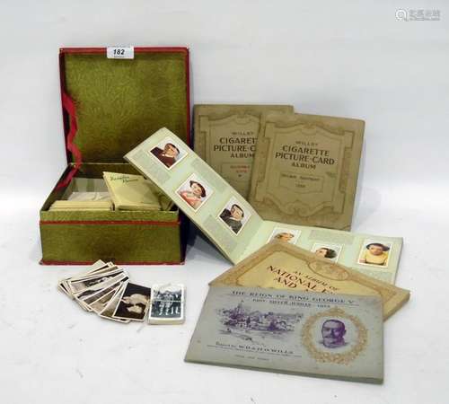 Quantity of sundry cigarette Kensitas cigarette silks, various cigarette cards, loose and in albums