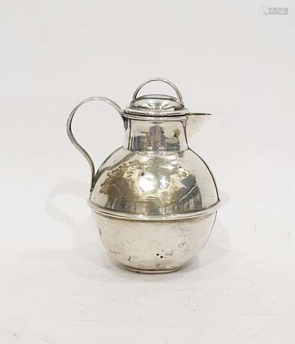 Birmingham silver lidded jug, approx 2 troy oz