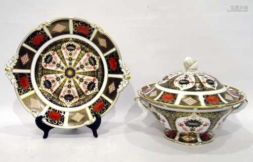 Royal Crown Derby Old Imari pattern soup tureen cover and stand number 118 dated 2003 tureen with